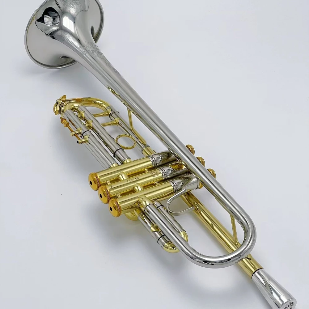 Professional cupronickel weighted trumpet flat B key American craft made jazz instrument band accessories can be customized