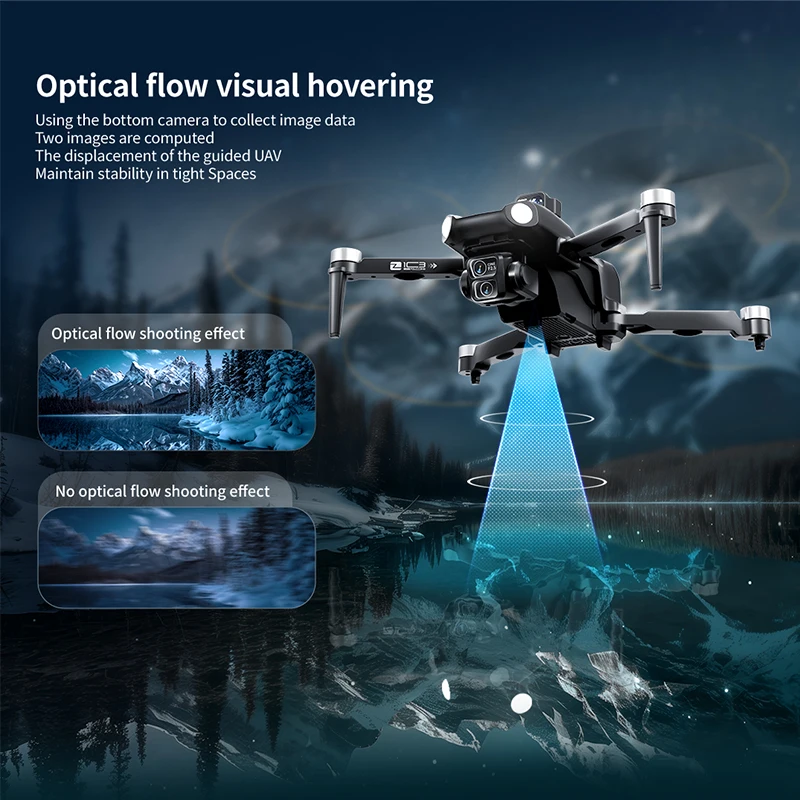 2025 New  Drone 8K Professional Triple Camera Brushless Motor Optical Flow Positioning Foldable Quadcopter RC Dron