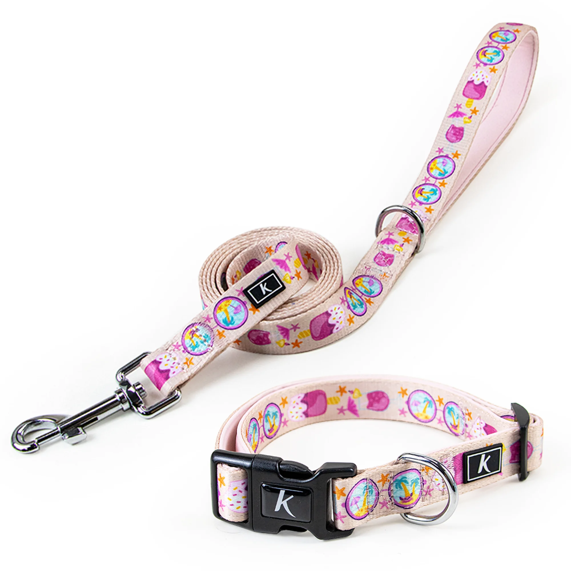 

2-in-1 Pet Collar Leash with Harmonious Design for Pet Daily Walks