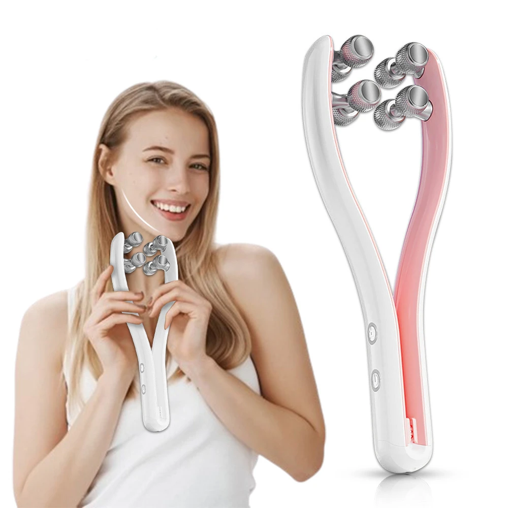 

EMS Facial Massager Face Lift Up Machine Microcurrent Cellulite Double Chin Remover Face Massage Roller Skin Tightening Device