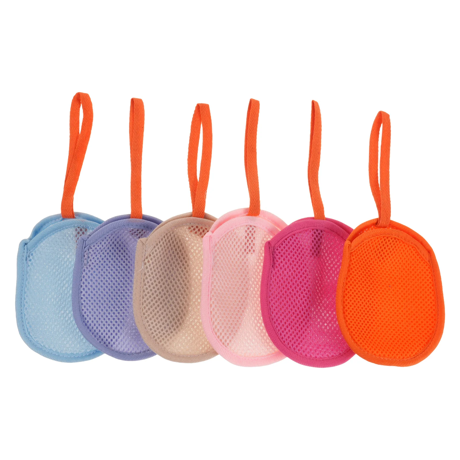 6 шт., пенящаяся сетка, мешок для мыла, отшелушивающая сетка для пены для бара, мыла, путешествий, купания, быстросохнущая сумка, экономия шнурка для хранения, душ