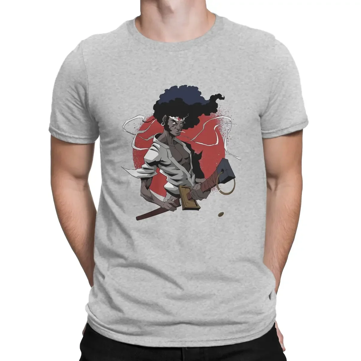 Afro Samurai Mr. Noshi Okazaki Casual T Shirt Summer Stuff For Men  Anime Character Hip Hop TShirt  Hot Sale  New Arrival