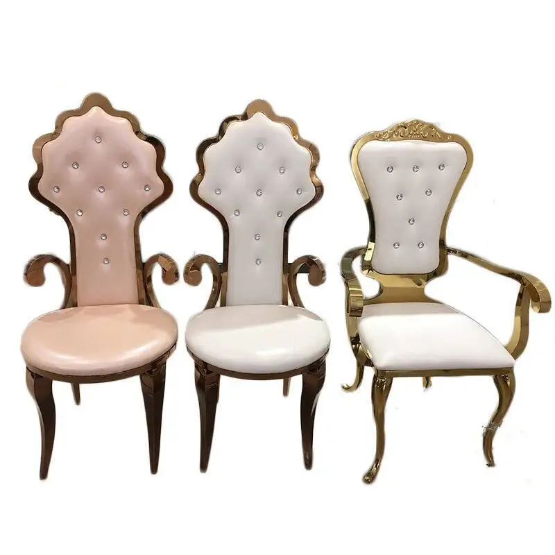 Wedding Event Stainless Steel Restaurant Chair Hotel Party Leisure Chair for Sale view 5