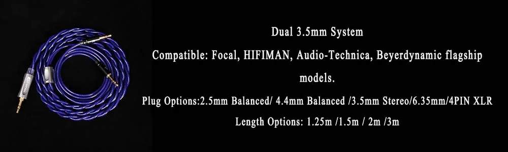 TRKAPLST-50 Upgrade-Kabel für Sennheiser HD580 HD600 HD650 HD660S Kopfhörer, 3,5 mm/4,4 mm symmetrisches Ersatzkabel – Detail 4