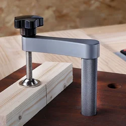 1pc Workbench Dog Hole Clamp Woodworking Desktop Fixed Clip Aluminum Alloy Quick Acting Hold Down Clamp for 19mm/20mm Dog Hole