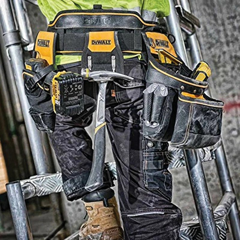 Imagem -05 - Dewalt-dustproof e Durável Multi-purpose Tool Belt Bolsa de Armazenamento Cintura Ajustável Resistente ao Desgaste Dwst812288