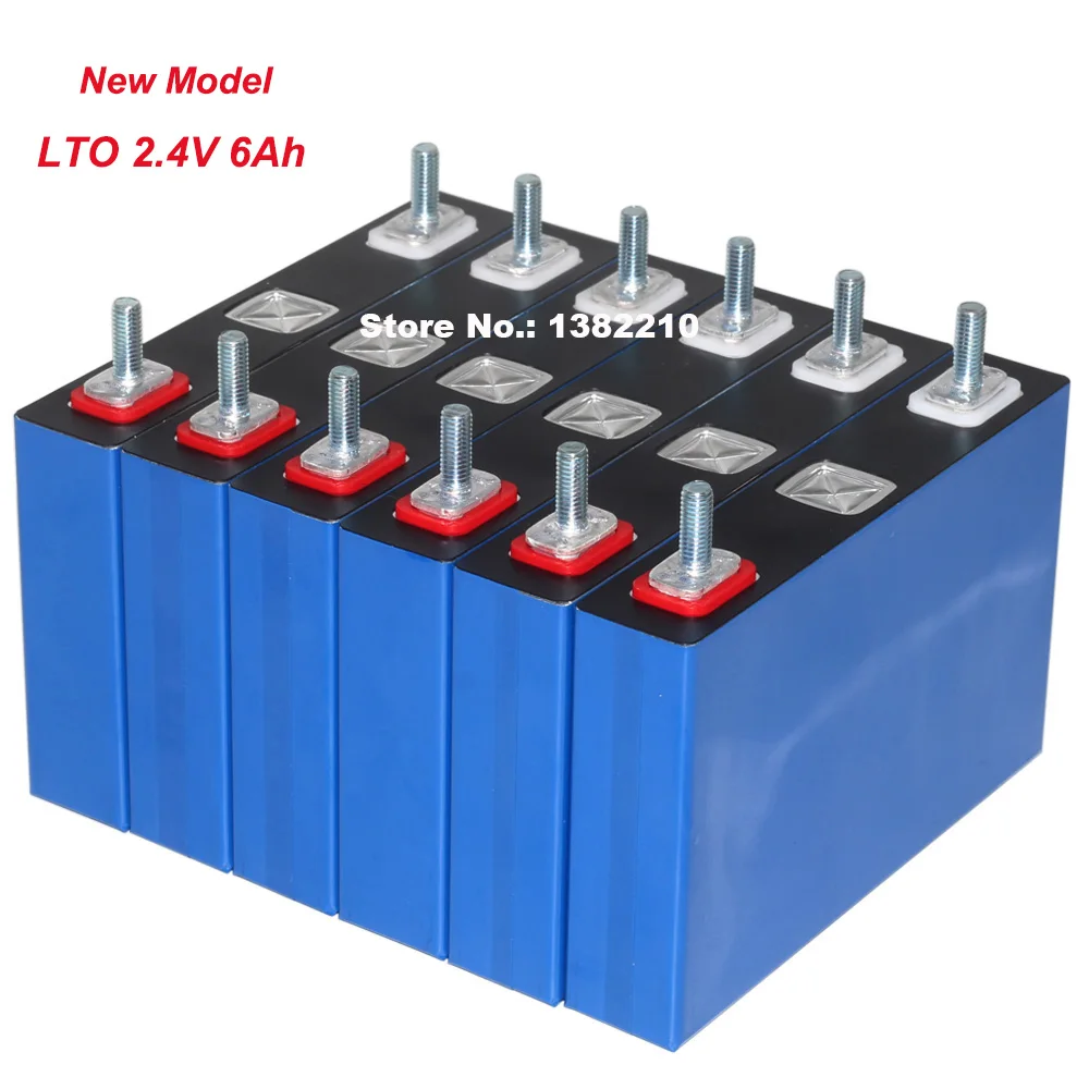 60PCS SCIB 2.4V 6Ah Lthium Titanate LTO Battery 450A 75C Discharge High Power Battery For Car Audio