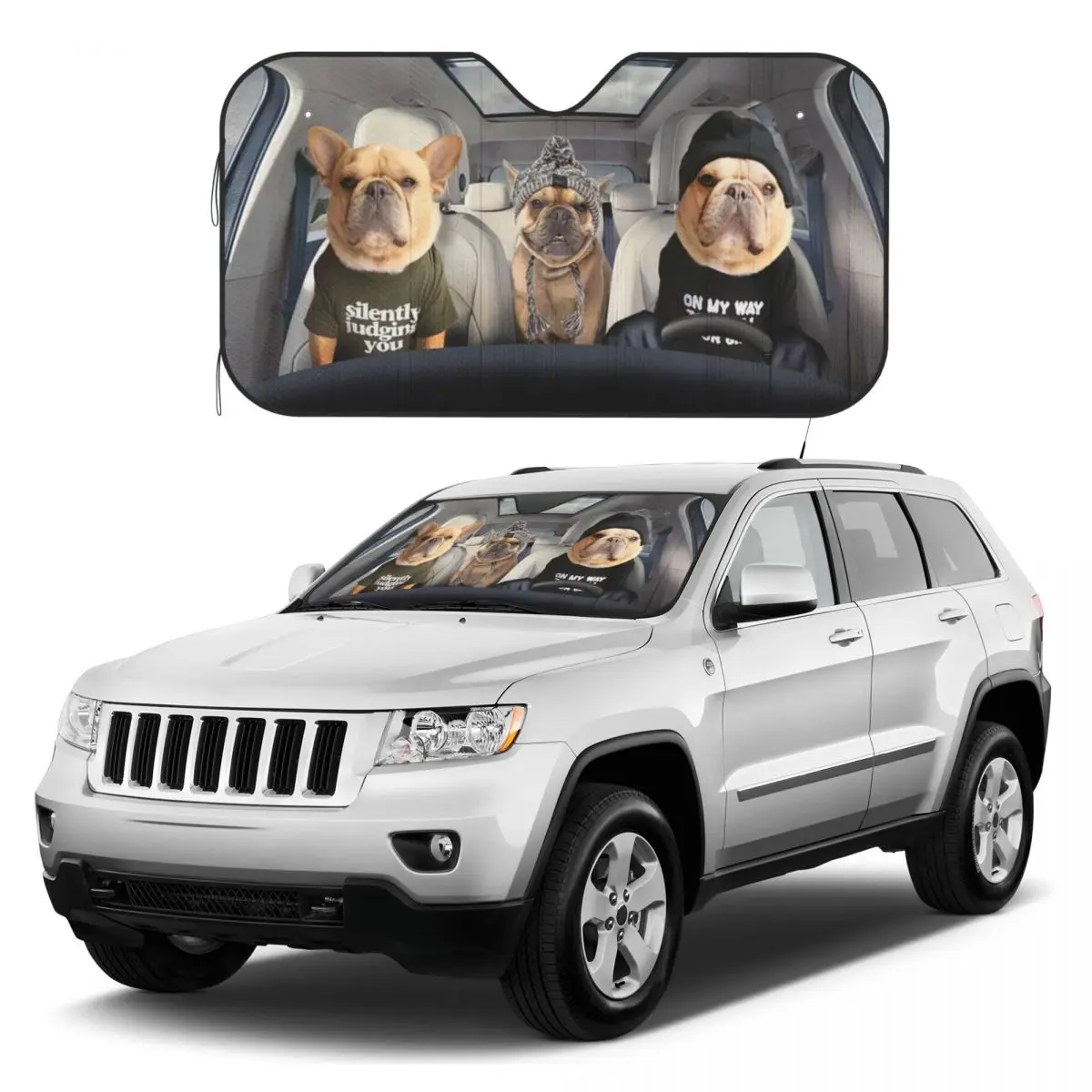 BULLDOG FAMILY Sunshades Reflector Anti Uv Custom Car Sunshade Sun Shade