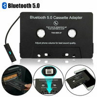Car Bluetooth 5.0 Tape Cassette Adapter with Microphone 6H Music Time 168H Standby Smartphone Cassette Adapter