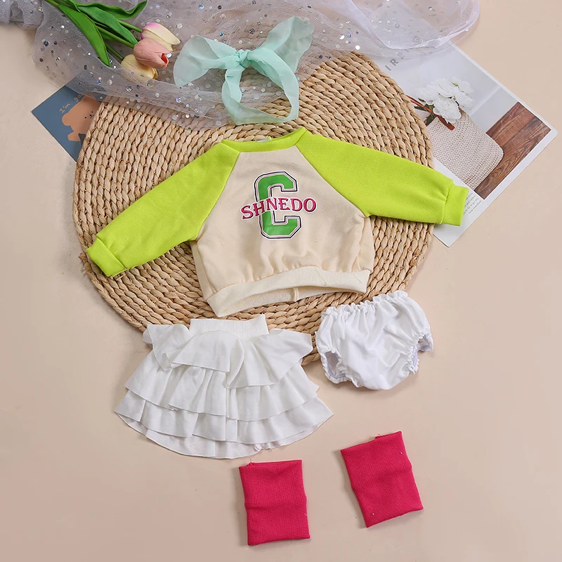 Reborn Baby Clothes for 55cm Reborn Doll 21inch Cute Girl Doll Clothes DIY Children Toys Dolls Accessories Kids Christmas Gifts