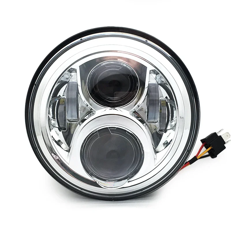 60W 1pcs  7 inch headlamp for  Honda CB400 CB500 CB1300 Hornet 250  Front headlamp for honda 7inch led light motorcycle.