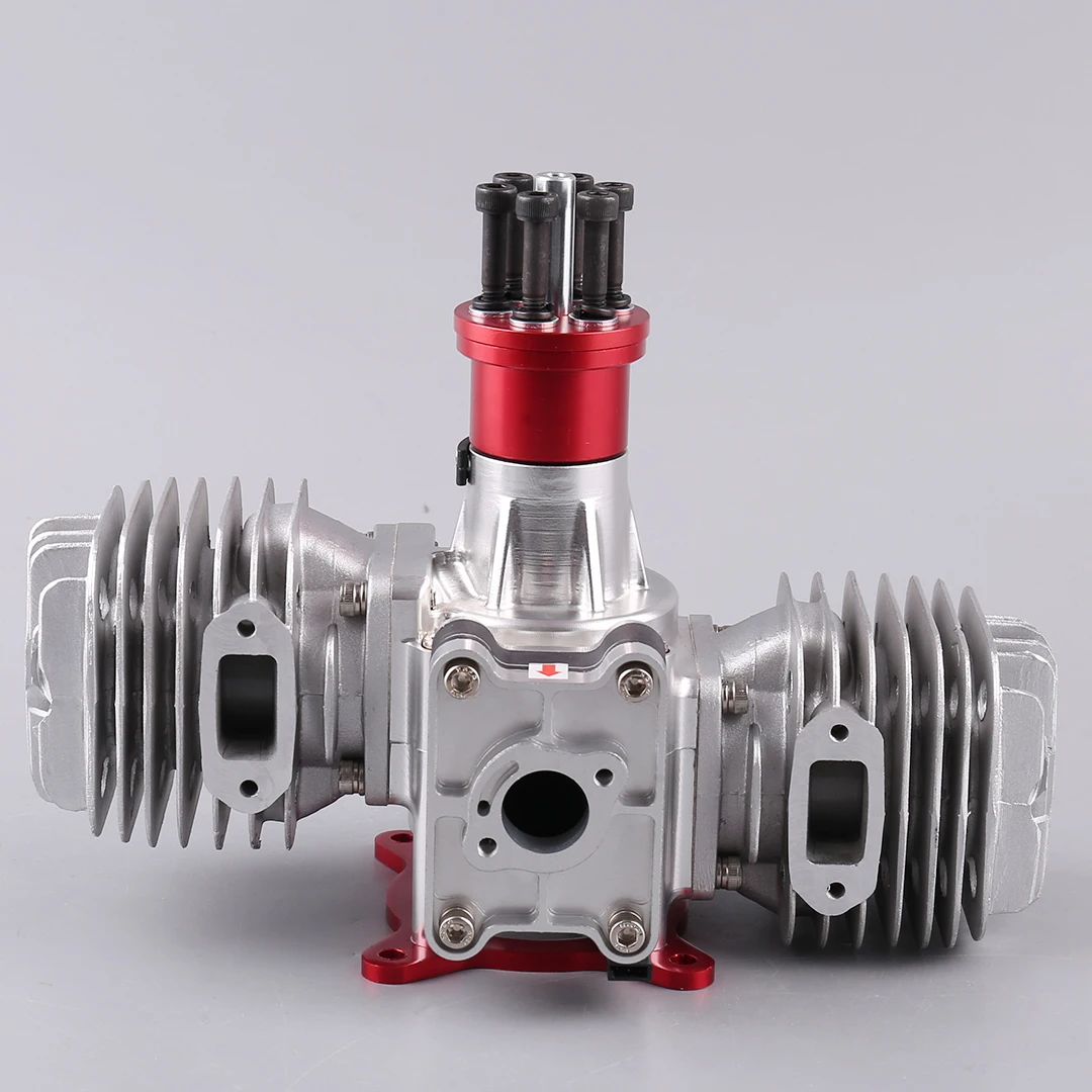 VVRC RCGF 120cc Twin Cylinder Petrol Engine Dual Cylinder with Muffler/Igniton/Spark Plug for RC Model Airplane