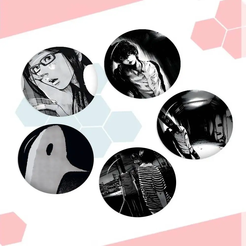 Manga Goodnight Punpun Cute Series Pins Funny Badge Interesting Cartoon Animals Brooches Backpack Clothes Gift Accessory