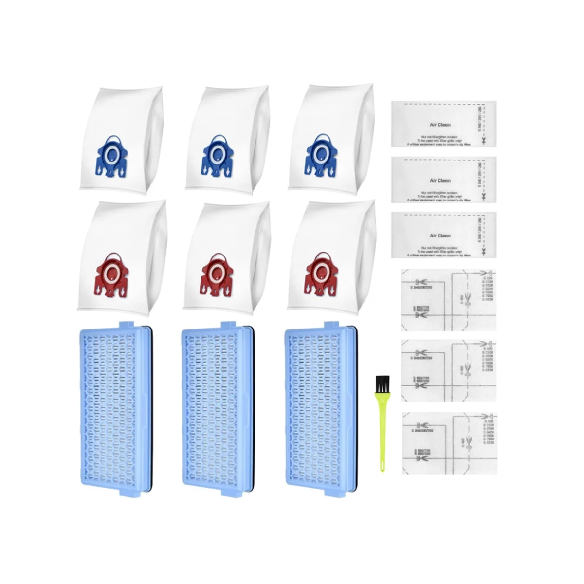 Accessory Set for Vacuum Cleaner S8340, Compact C1/C2, Complete C2/C3, 3 -HA 50 HEPA Filters,Vacuum Cleaner Bags