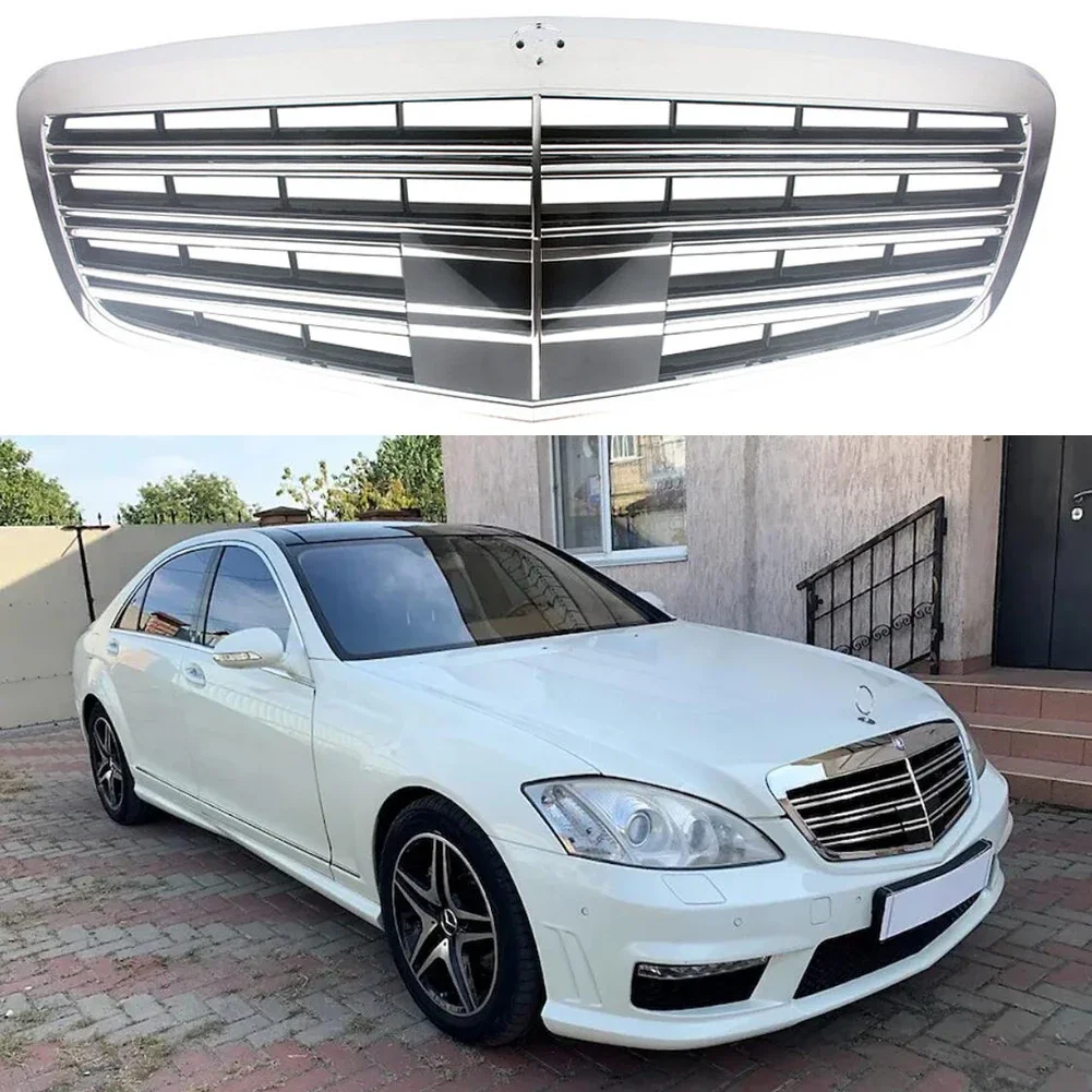 Front Racing Center Grille Facelift Bumper Grill For Mercedes Benz W221 S-Class S320 S350 S450 S500 S63 S65 Four Doors 2009-2013