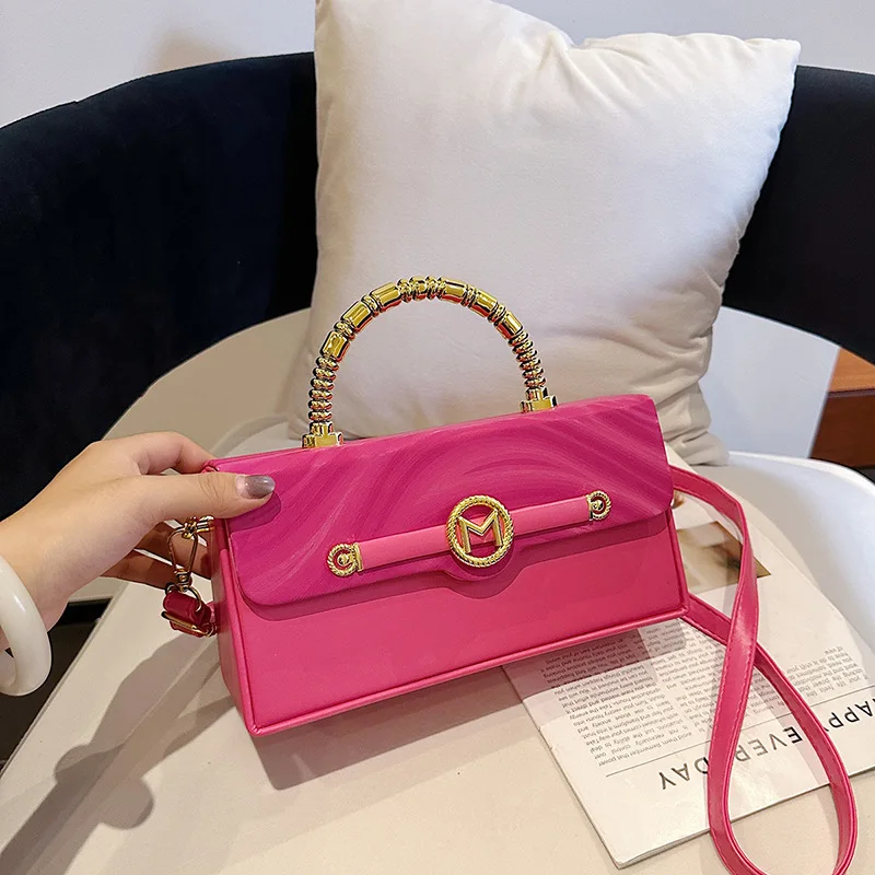 

2025 European Style Square Bag, Luxe Top Handle Purse for Women, Chic Shoulder Bag, Minimalist Crossbody Tote, Day-to-Night