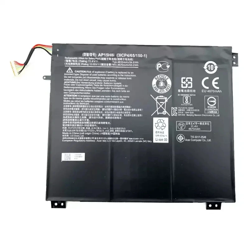 Batería para portátil AP15H8I para Acer One Cloudbook 1-431 Aspire 14 One 1-431M 3ICP4/65/150-1 One 14 A01-431