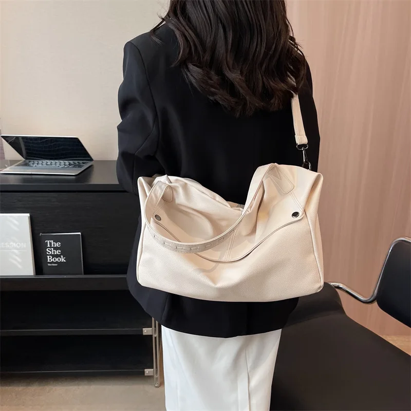 CGCBAG Fashion Designer Luxury Tote Bag For Women Casual Lage Capacity Female Crossbody Bag Simple Solid Commuting Shoulder Bag