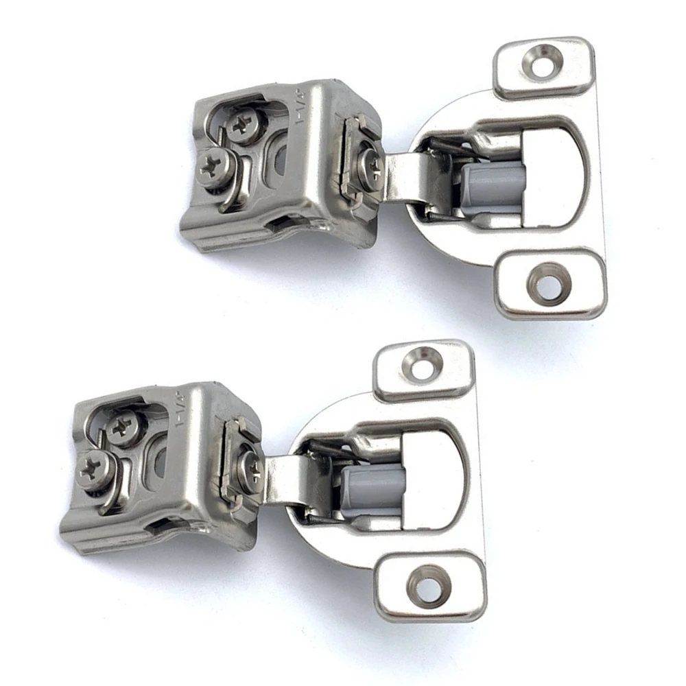 

2Pcs Steel Soft Close Cabinet Hinges for American Face Frame Cabinet Overlay Self Slow Close Kitchen Concealed Hinge Door Damper