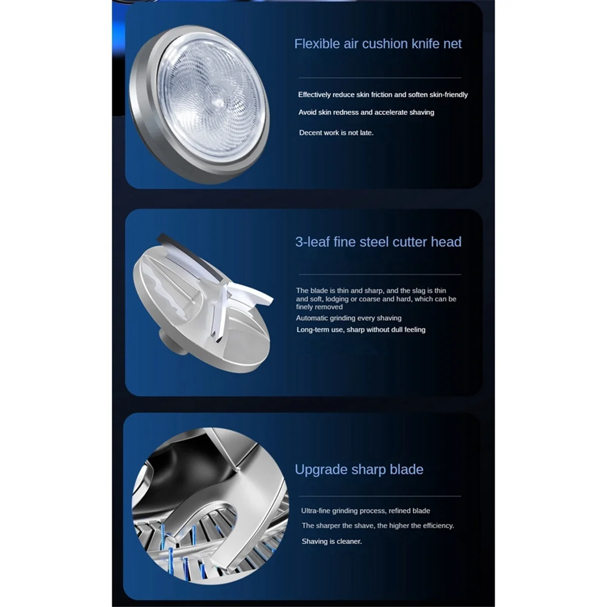 ماكينة حلاقة كهربائية محمولة للرجال ، ماكينة حلاقة صغيرة لللحية ، شاشة LCD بالطاقة ، ماكينة حلاقة منزلية للسفر قابلة لإعادة الشحن-B