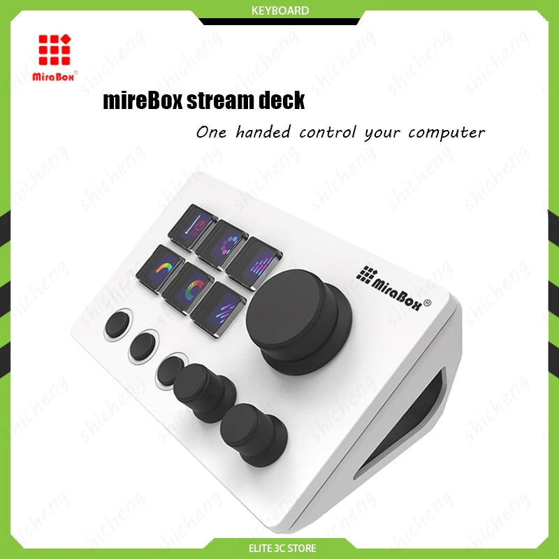 

Mirabox N3 Visual Stream deck Live Broadcast Console Controller Custom Visual Mini Programmable Keyboard Button Custom boy gift