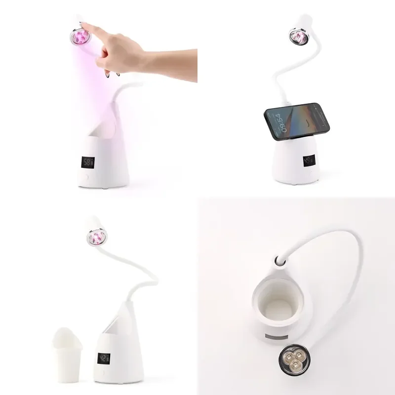 

【CHIMU HOME】 Touch Sensor on Metal Ring for Easy Use Rechargeable Beam Nail Lamp for Flash Curing Soft Gel Tips and