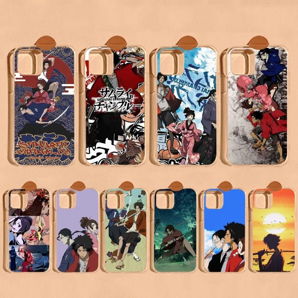

Anime Samurai Champloo Phone Case For IPhone 16 15 8 7 6 6S Plus X SE XR XS 14 11 12 13 Mini Pro Max Mobile Case