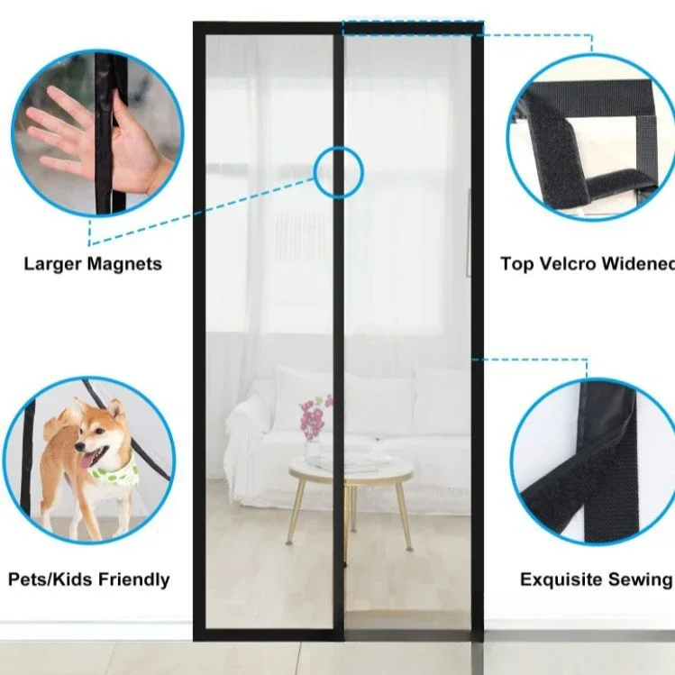 Magnetic Mosquito Net Flipper Zero Mosquito Net Gauze Ecoflow Doorway Curtain Heat Insulation Anti-mosquito Window Curtains