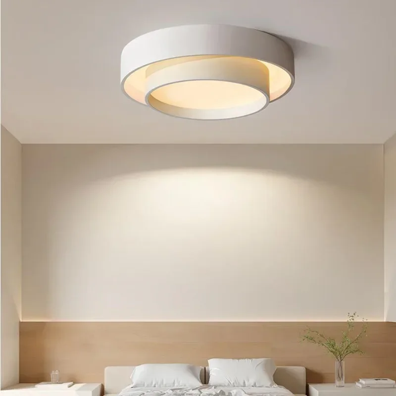 

Nordic Round Led Ceiling Lamp Modern Art Ceiling Light Living Room Kitchen Bedroom Aisle Corridor White Designer Ceiling Lamp