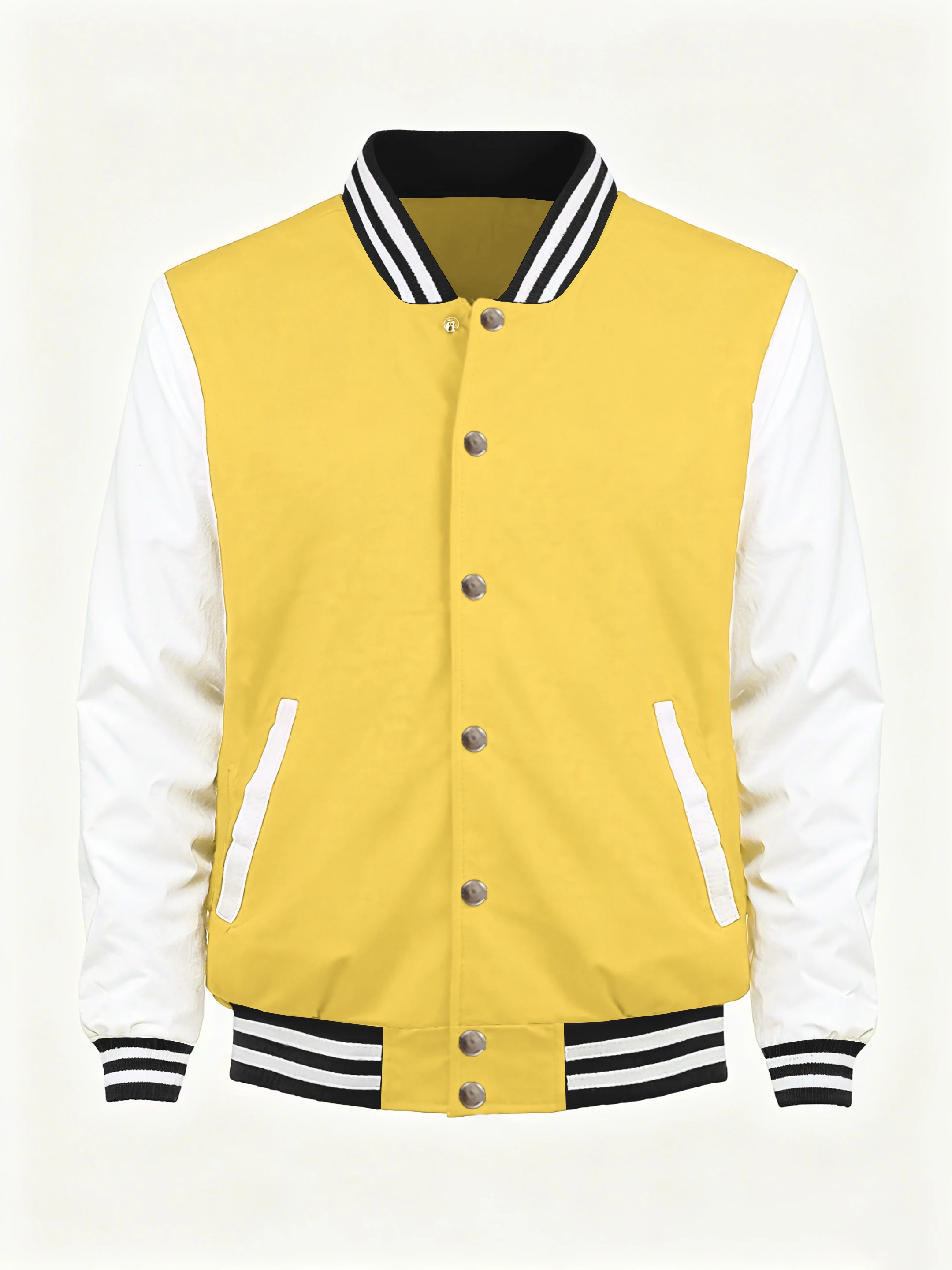 New Casual Male Streetwears Autumn Winter Warm Baseball Uniform Fashion Comfy Outwear Street Oversized Jacket Hip Hop Sport Tops