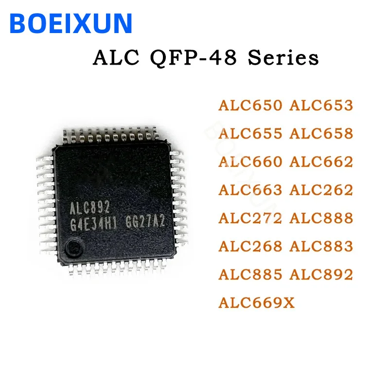 5PCS ALC650 ALC653 ALC655 ALC658 ALC660 ALC662 ALC663 ALC669X ALC262 ALC272 ALC888 ALC268 ALC883 ALC885 ALC892 QFP