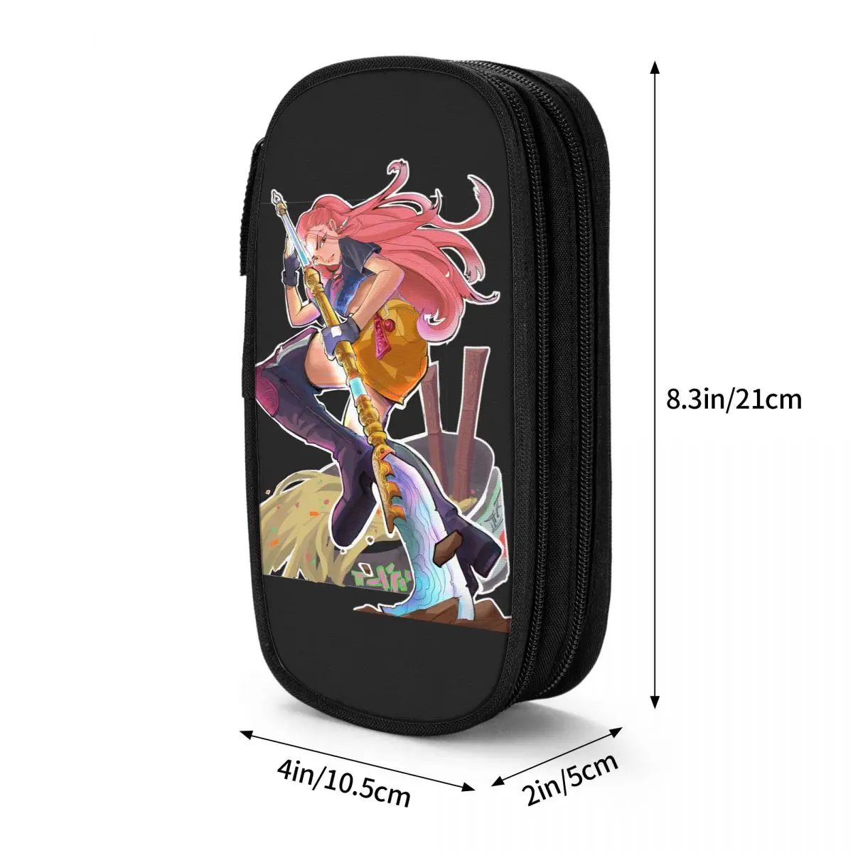 Divertenti Kpop Demon Hunters Mira Astucci per matite Scatola per matite Scatola per penne per studenti Grandi borse portaoggetti Materiale scolastico Accessori regalo