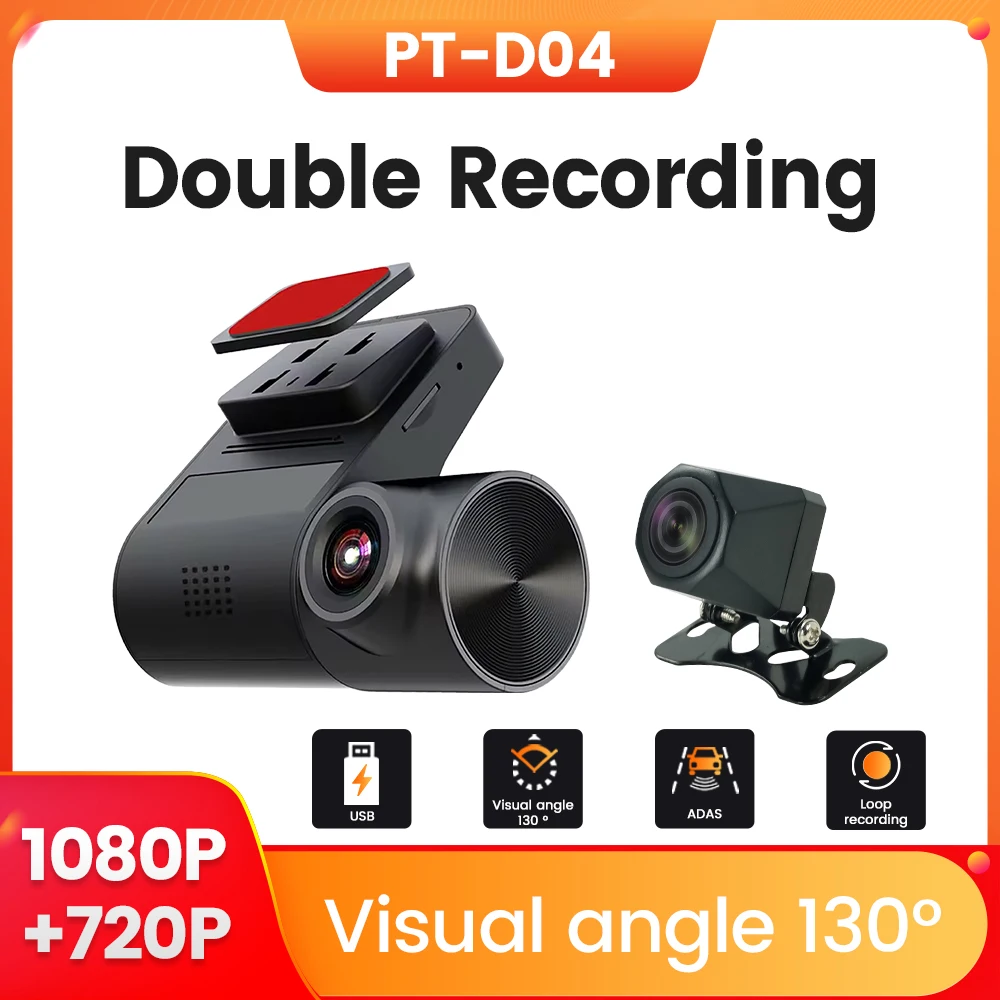 

Dash Cam 1080P+720P Front and Rear WiFi USB Car Camera for Parking Mode Car Dvr for Night Vision Car Recorder Monitor AR ADAS