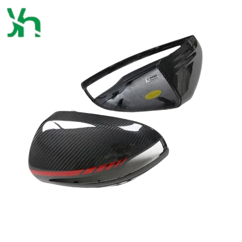 غطاء مرآة من ألياف الكربون عالي الجودة لسيارة Mercedes-Benz W213/W222/W238/W257/AMG GT53 نمط استبدال القيادة الدفة اليسرى