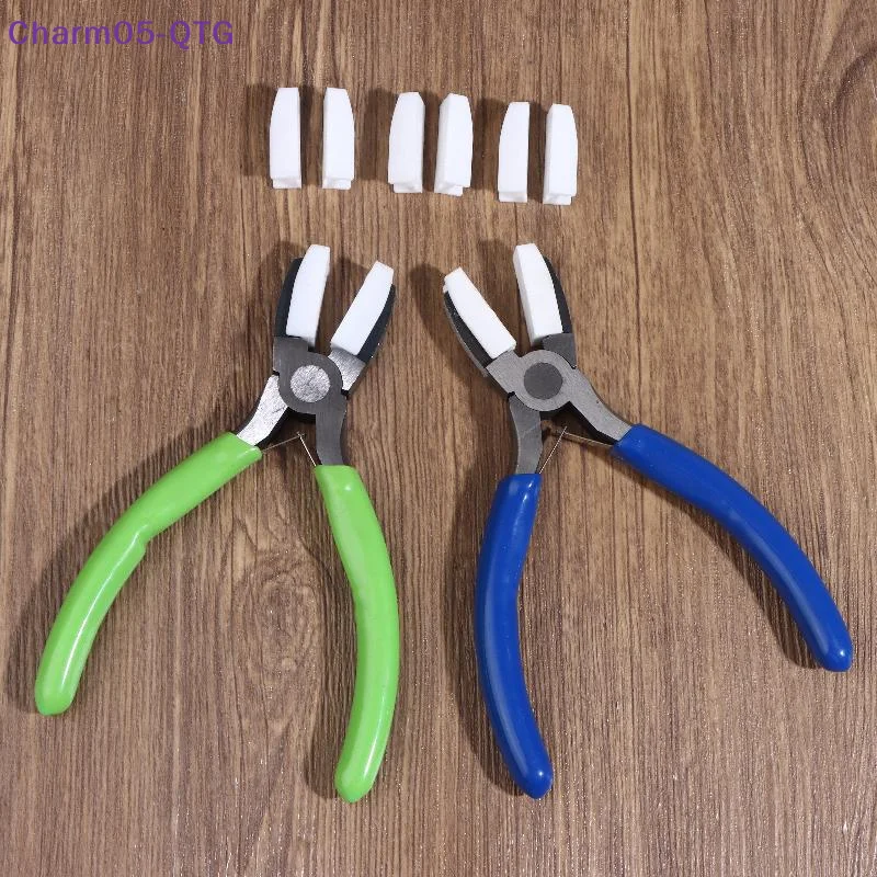 

NEW Nylon Jaw Pliers Carbon Steel Craft Plat Nose Pliers DIY Tools For Beading Looping Shaping Wire Jewelry Making