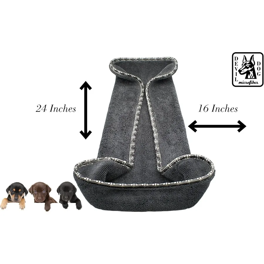 منشفة تجفيف من الألياف الدقيقة فائقة النعومة وعالية الامتصاص للكلاب والقطط والحيوانات الصغيرة مثالية لتجفيف ما بعد الحمام أثناء السفر #4