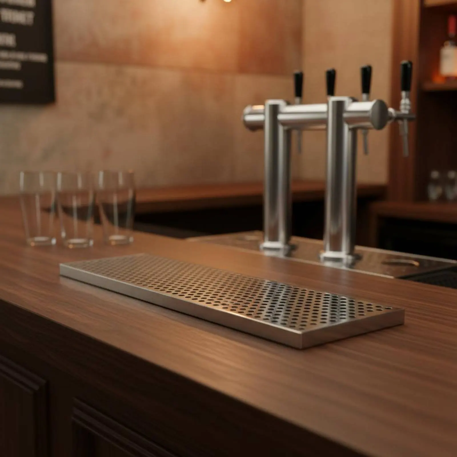 Beer Spill Tray Easy to Clean Bar Spill Tray Spill Catcher Long-Lasting Rust-Resistant for Drink Service