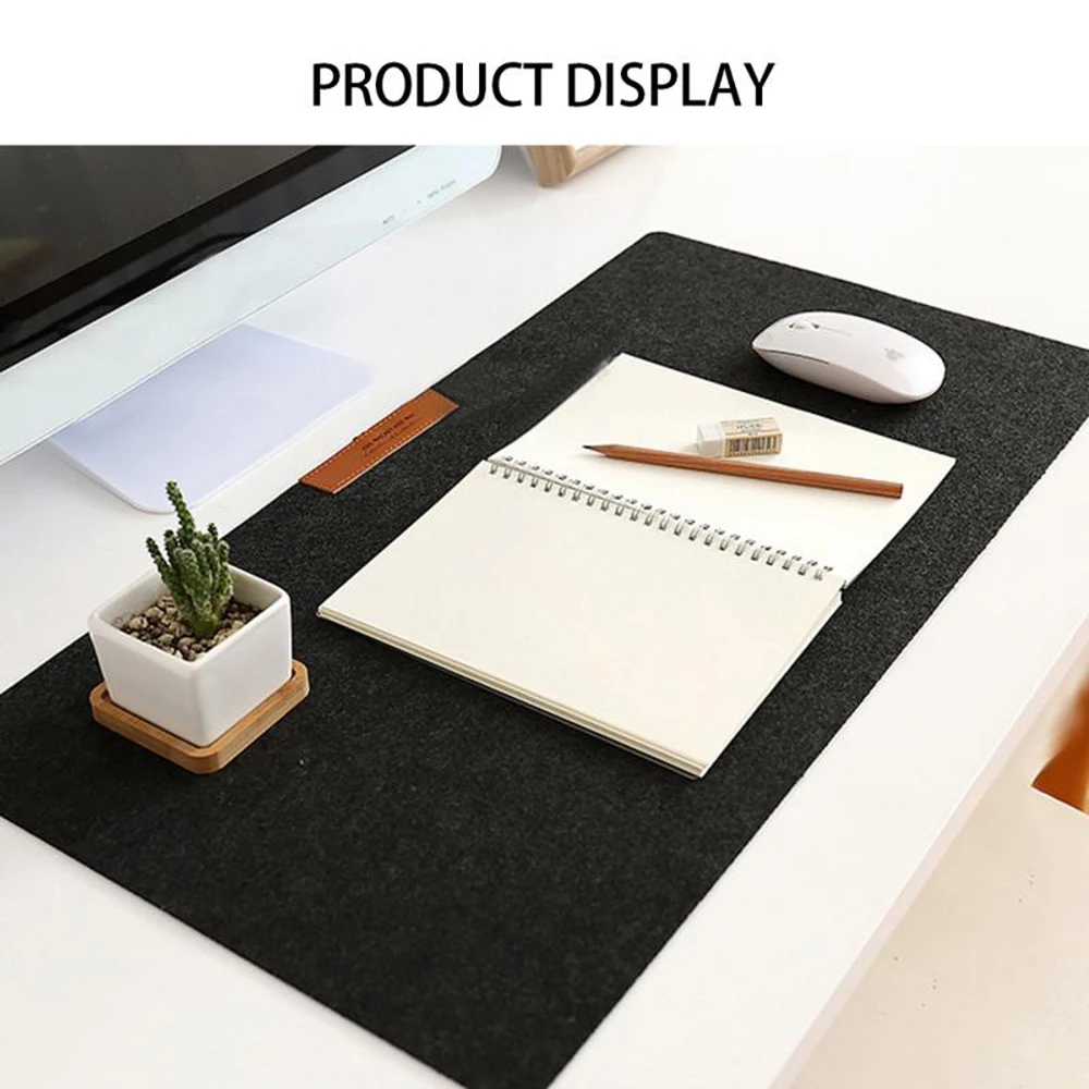 

Modern Keyboard Non-slip 700*330mm Table Desk Mat 60x30cm Computer Desk Mat Felt Mouse Pad Large Mouse Pad Wool Desk Mat