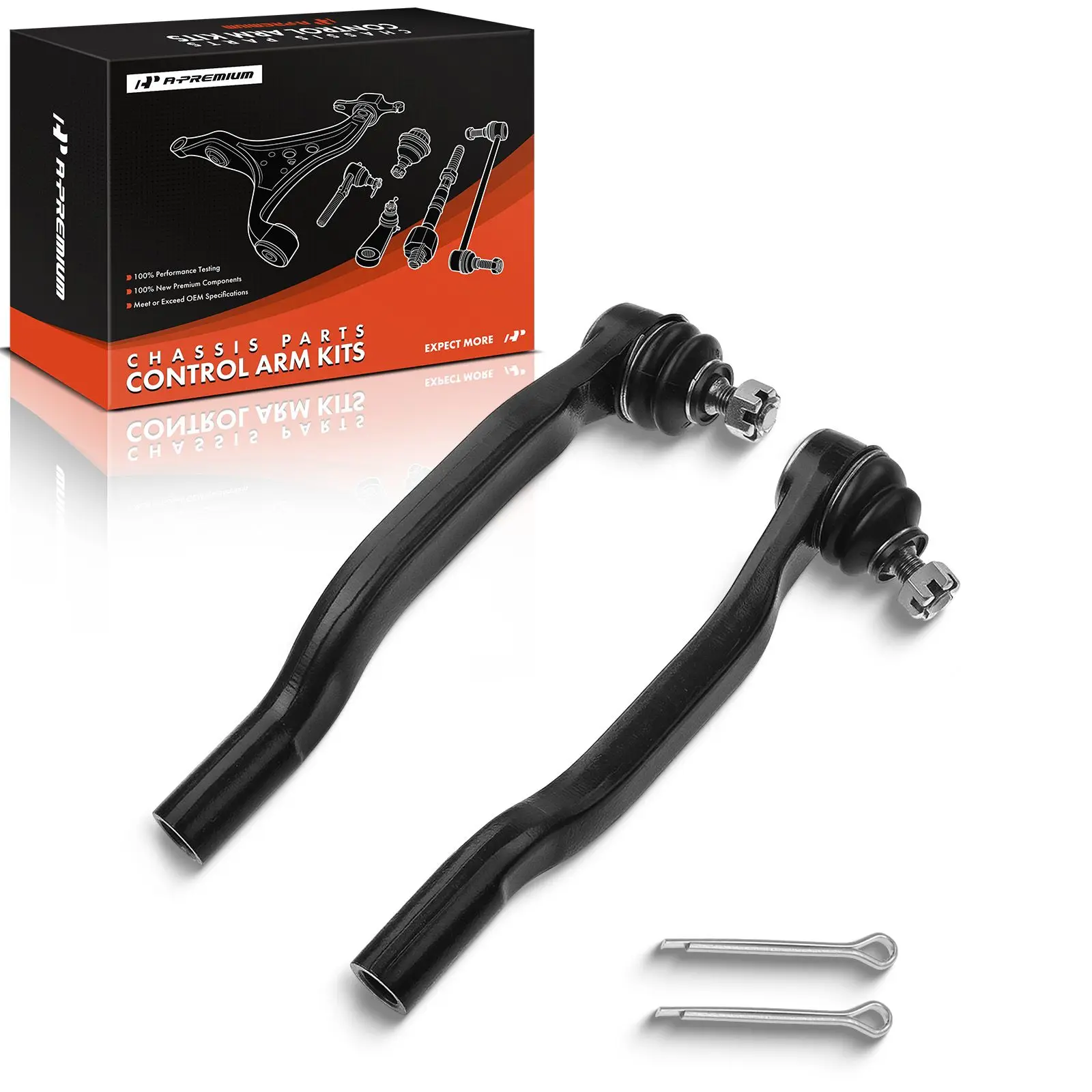 A-Premium 2x Outer Steering Tie Rod Ends for Honda Accord 1998-2002 Acura TL 1999-2003 CL 2001-2003