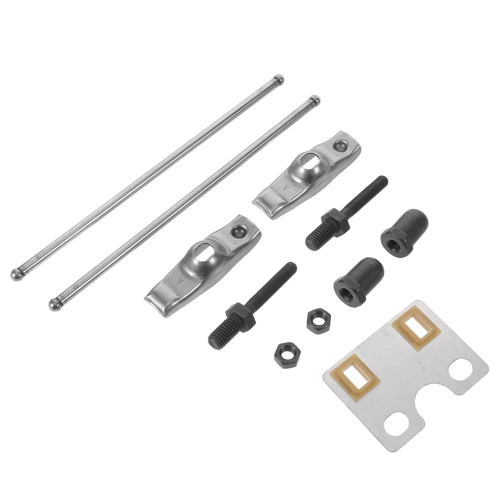 1Set Valve Rocker Arm Kit Brush Cutter Valve Push Rod Set Small Engine Maintenance Kit Lawn Mower Engine Repair Part Compatible
