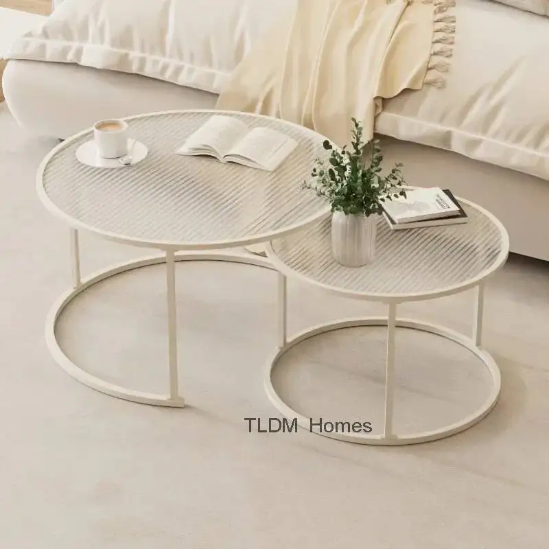 Acrylic High Coffee Tables Small Auxiliary Makeup Desk Hallway Coffee Tables Luxury Bedside Mesa Centro Outdoor Furniture YR50CT