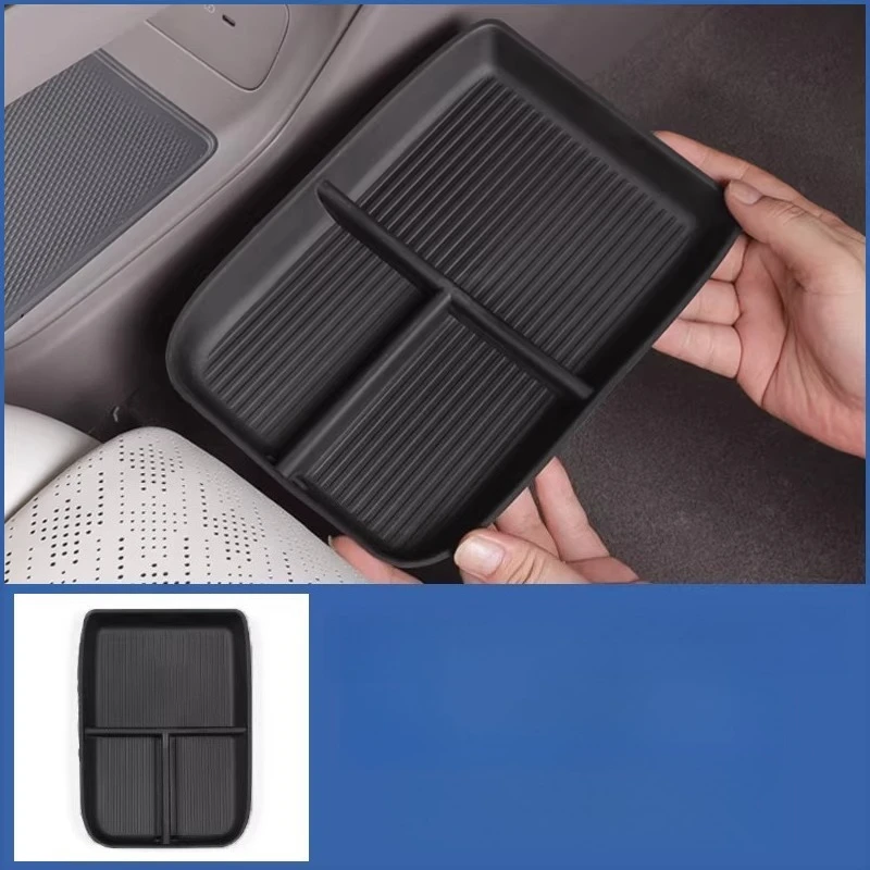 Under Center Console Storage Box Organizer Interior Refit Decor Premium Auto Accessories for ZEEKR 7X - view 2
