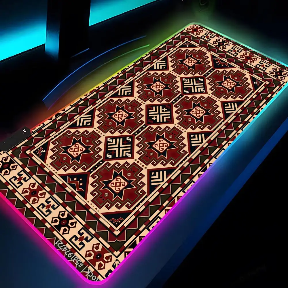 

Persian Mouse Pad Rgb Xxl Laptop Mat Gaming Mousepad Backlit Keyboard Gamer Girl Table Pads Desk