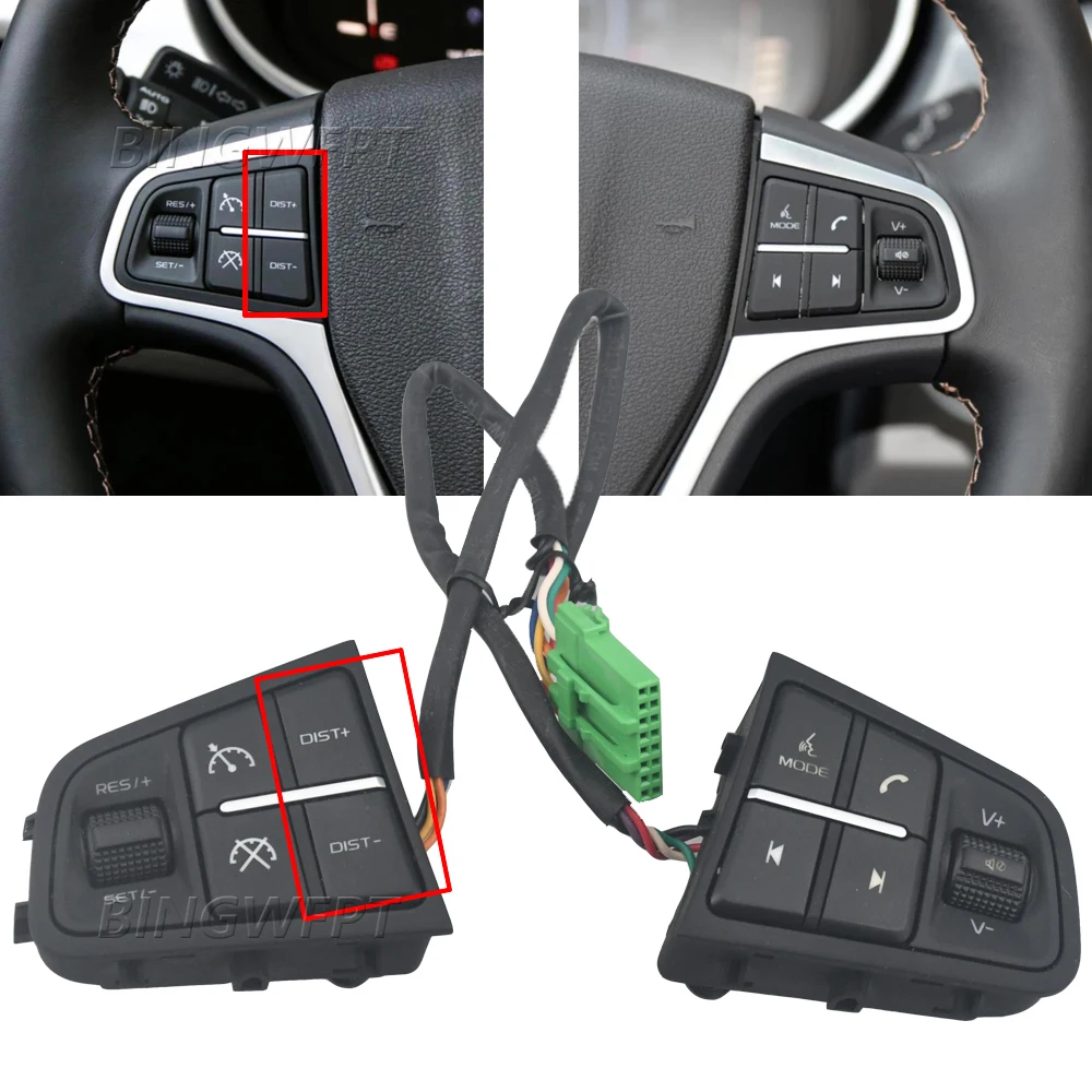 

Многофункциональный переключатель на рулевом колесе, кнопка круиз-аудио для Geely Atlas, SUV, Emgrand X7 2016-2018 Sports Cruise-контроль