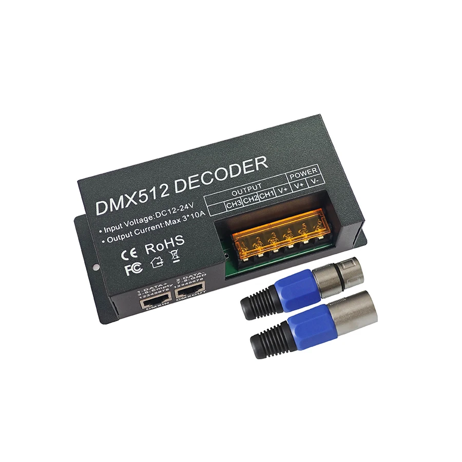 

LTECH Led RGB RGBW Strip DMX-декодер DC12V 24V Вход 5A 4-канальный 480W Выход Светодиодная лента RGB/RGBW PWM DMX512 Slave Controller