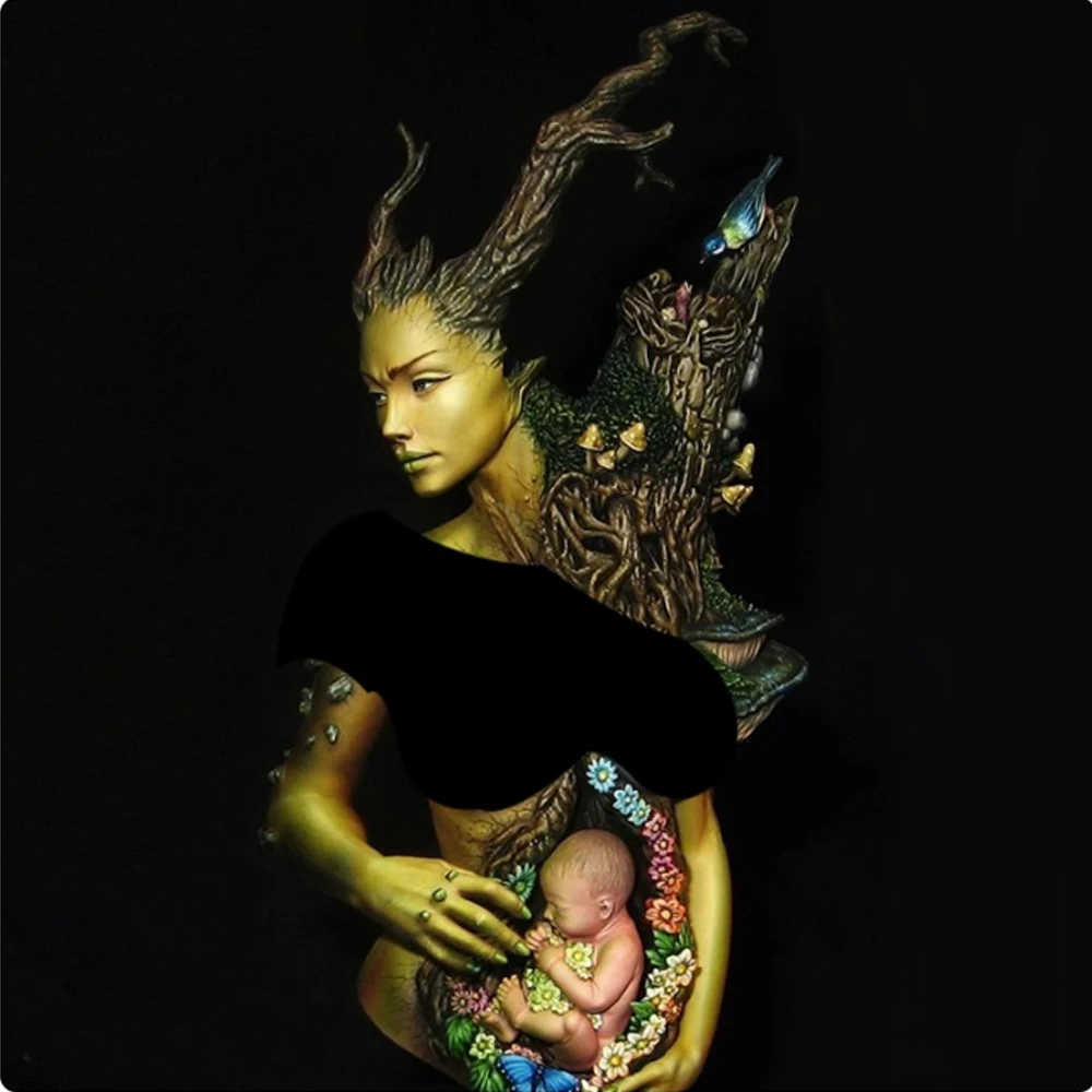 1/10 Mother Earth Gaia, Resin Model figure Bust, GK, Fantasy theme, Unassembled and unpainted kit