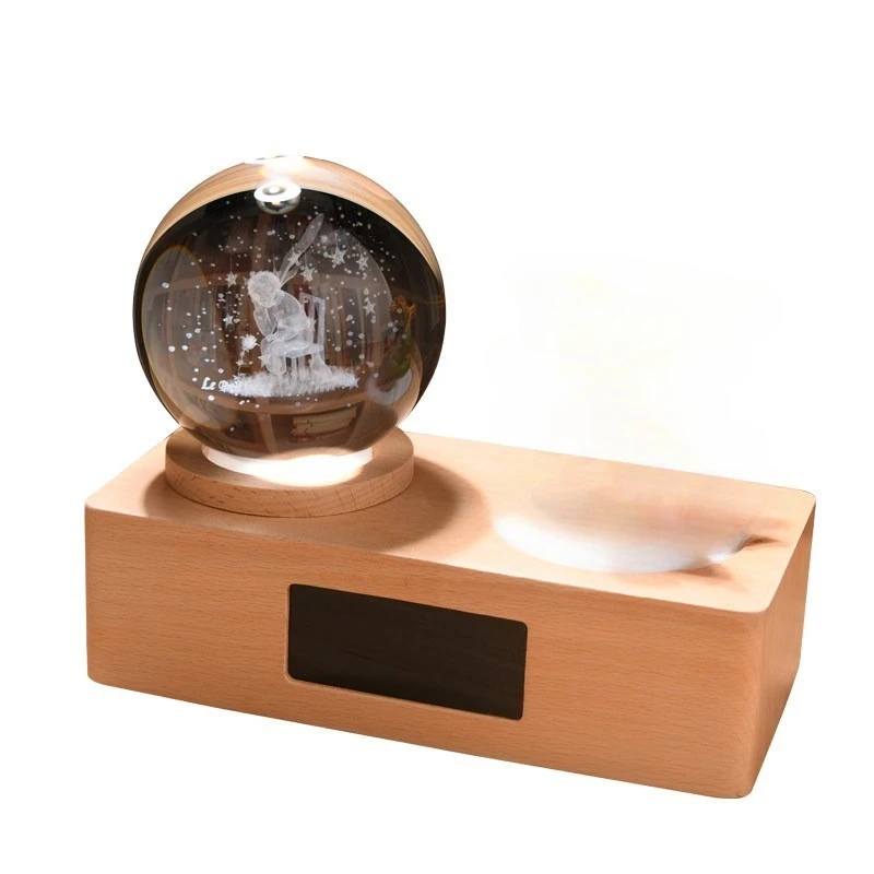 Crystal ball music box music box rotating bluetooth speaker birthday gift for girls, girlfriends and boys