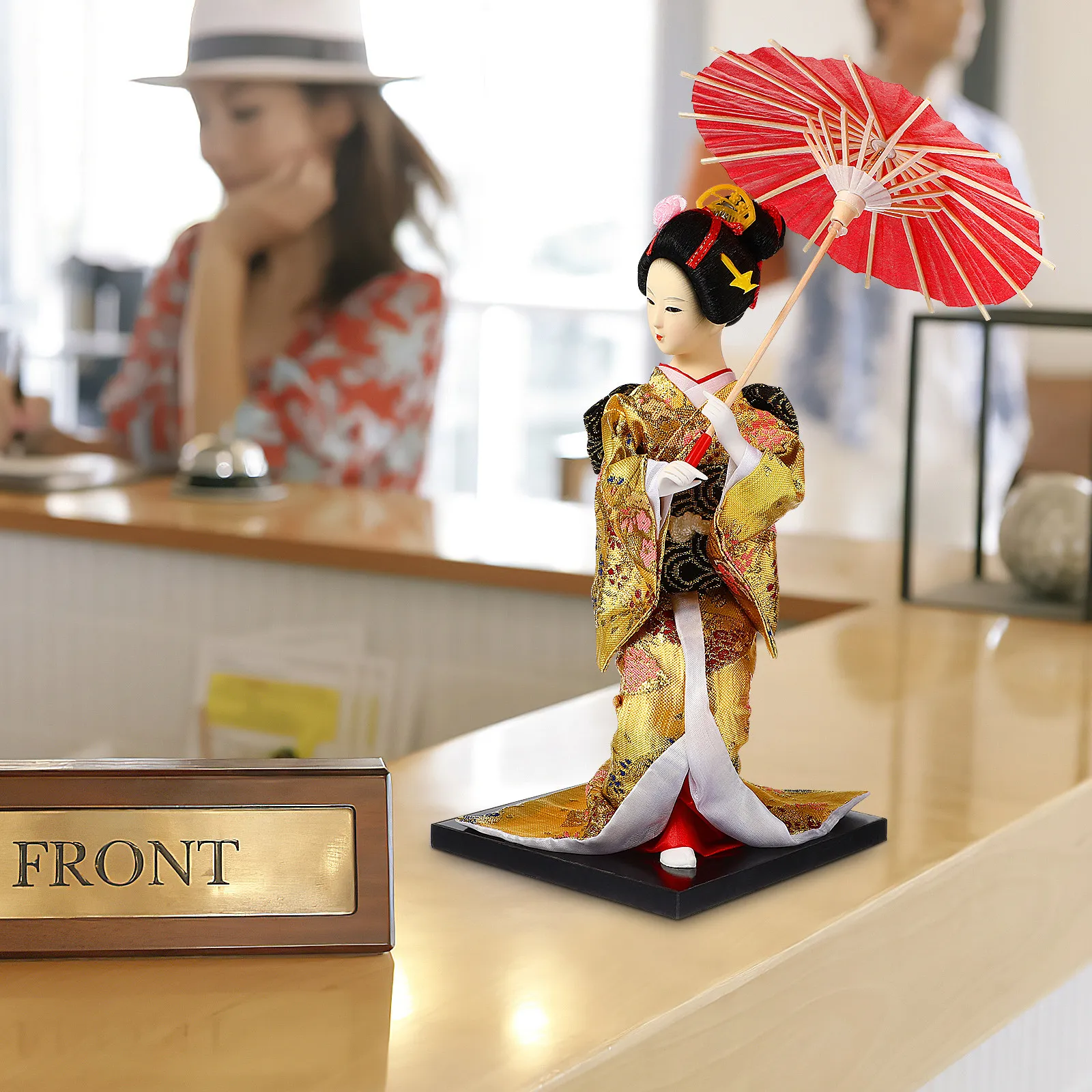 

1Pcs Japanese Geisha Kimono Ornament Unique Home Decor Living Room Desktop Decor Japanese Style Craft Gift Desktop Ornament