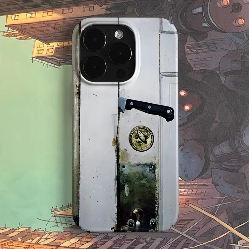 

Ins Grey Artistic Conception Phone Case for IPHONE 17 Air 16E 15 PROMAX 14 Plus 13 12 MINI 11 PRO 16Plus XR Acrylic Phone Cover