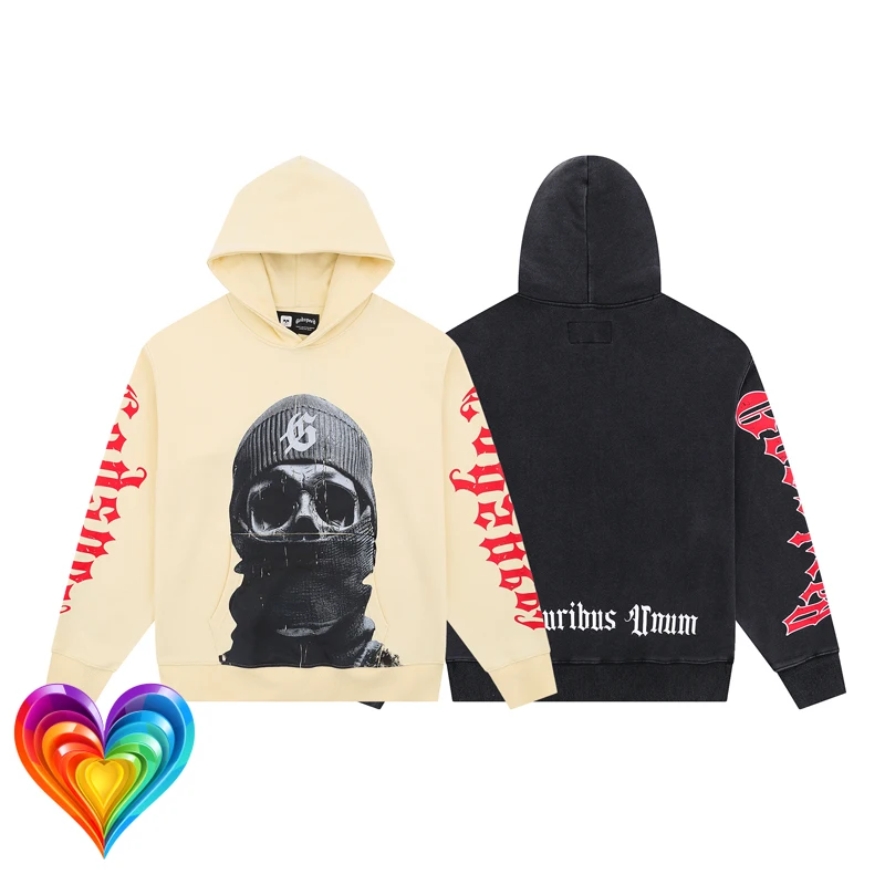 

GOD SPEED Mask Men's Portrait Print Hoodie Men Women High Quality Oversized Godspeed Sweatshirts Pullover